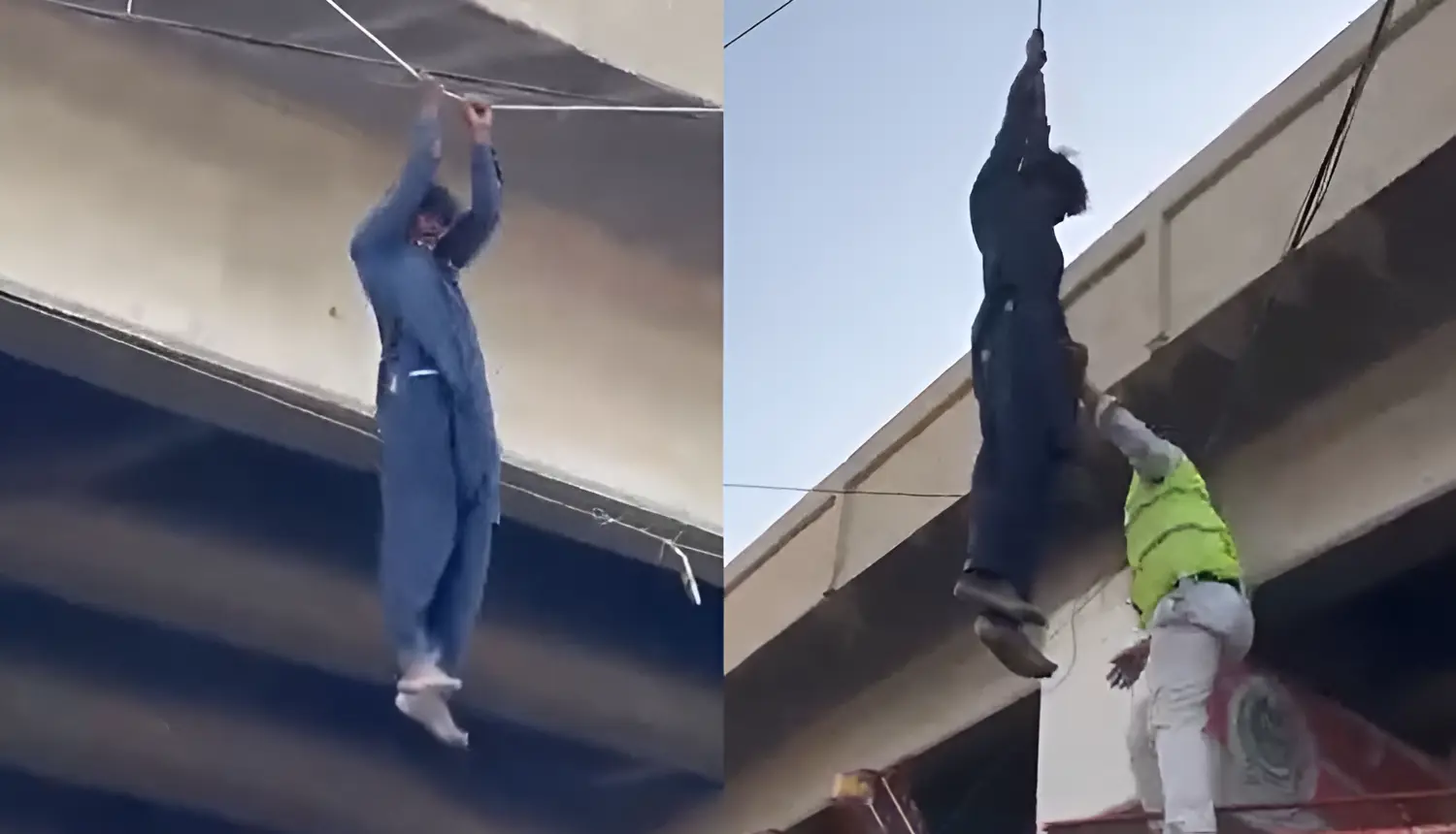 ڪراچي ۾ نشائيءَ جي عجيب حرڪت، موت جي منهن ۾ وڃڻ کان بچي ويو!